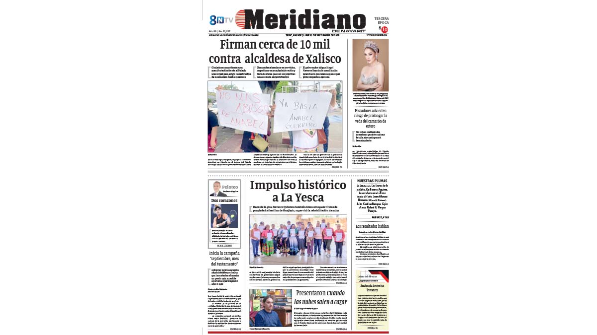 Edición impresa 01 de septiembre de 2025