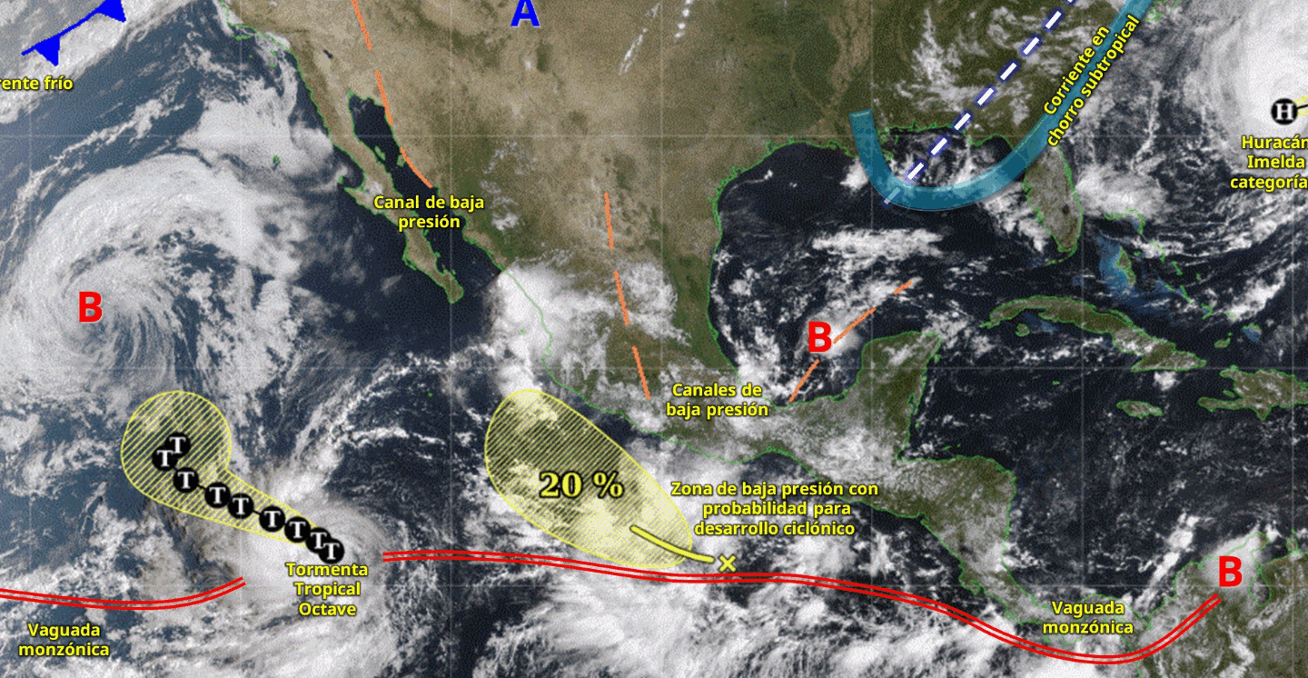Lluvias Fuertes y Alta Temperatura en Nayarit, Jalisco y Sinaloa